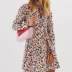 ASOS Wednesday Girl Pink Dalmatian Dress